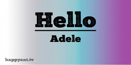 Hello - Adele (Lyrics)