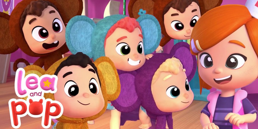 Lea and Pop - Five Little Monkeys