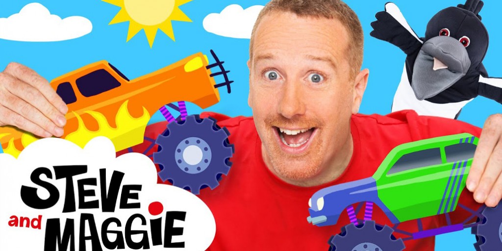 Steve and Maggie - Monster Trucks for Children