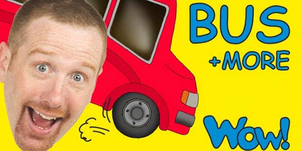 Steve and Maggie - Wheels on the Bus and Other Vehicles